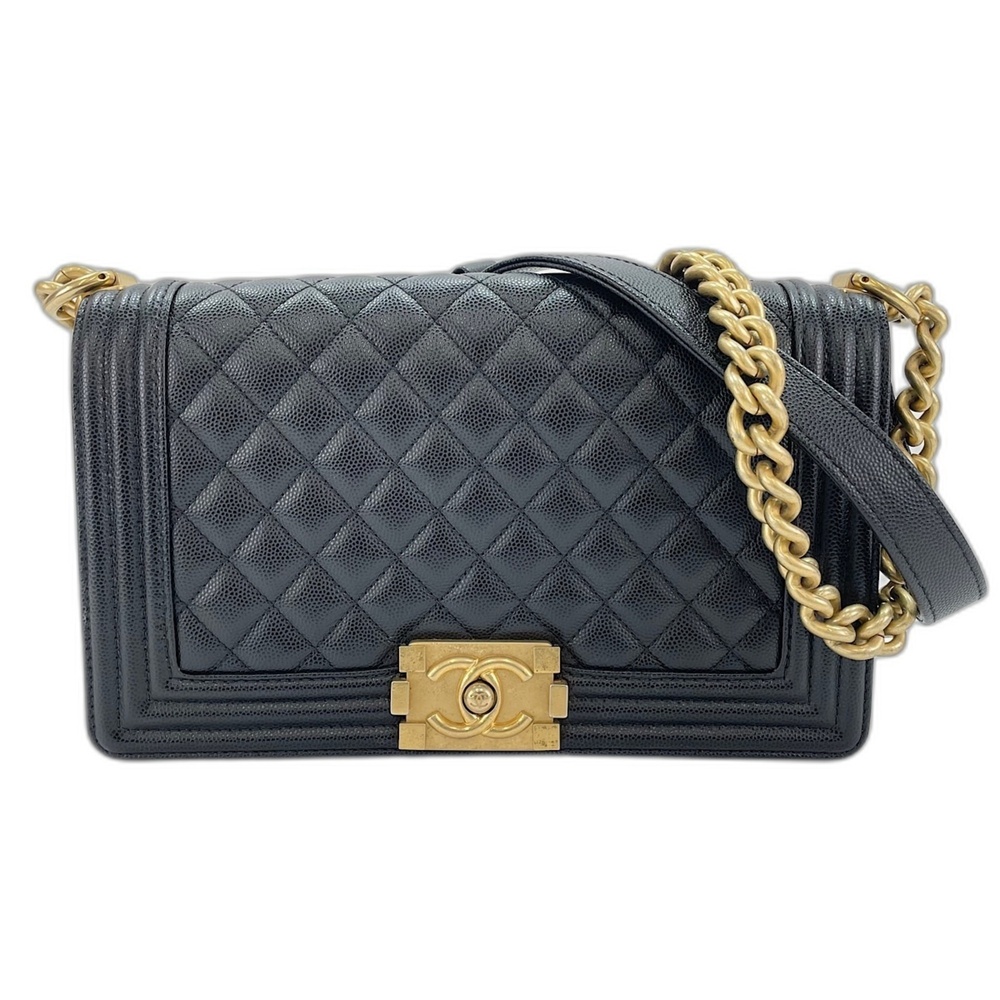 Chanel Boy Medium Shoulder Bag, Black